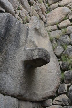 Lintels were carved into the stones for different functional reasons. This lintel appears to have been used to help lift the stone block into place.