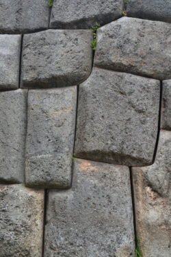 A detail view of cut and dressed stone in Sacsayhuaman