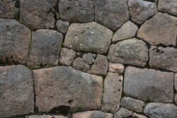 An Encased Coursed Masonry Wall In Sacsayhuaman