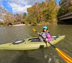 Winnie Paddling The Trophy 126