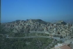 A medieval hilltop town