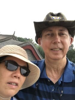 Ron and Winnie at Giant Wild Goose Pagoda