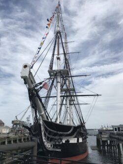 Bow-on View of The USS Constitution