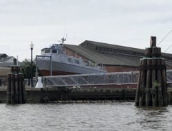 Navy Workboat At Washington Navy Yard