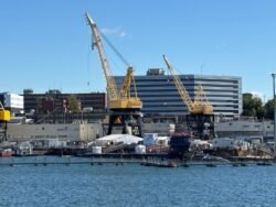 A Virginia-Class Submarine Under Construction