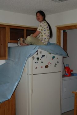 Painting the Kitchen Cabinets
