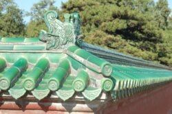 Detail of a Glazed Ceramic Roof