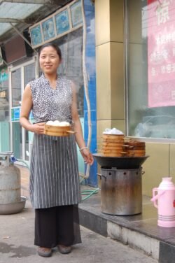 Making Steamed Buns for Breakfast
