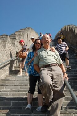 On the Great Wall outside Beijing