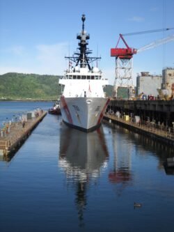 Entering Dry Dock