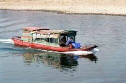 Motor Boat on the Li Jiang River
