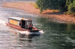 Motor Boat on the Li Jiang River