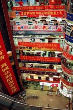Inside the Atrium of A Shopping Mall