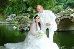 Ron and Weifang's Wedding Photos - In Traditional Western Attire In A Nanning Park Ron and Weifang's Wedding Photos - In Traditional Western Attire In A Nanning Park