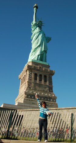 Winnie and the Statue of Liberty