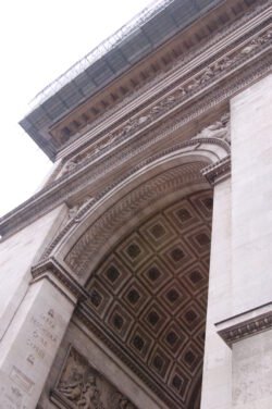 Looking Up At The Arc De Triomphe