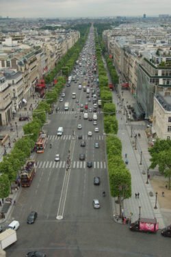 Looking Out From The Arc De Triomphe