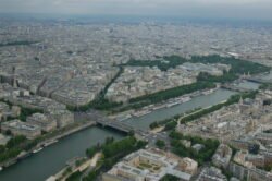 Looking Down On The River Seine