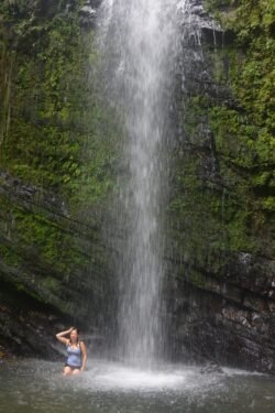 Winnie In The Falls