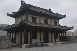 A Guardhouse on Top of the City Wall of Xi'an A guardhouse on top of the city wall of Xi'an