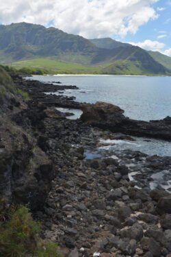 Tidal Pools of Makua Beach, Oahu, Hawaii
