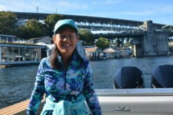 Winnie On A Boat in Seattle