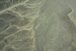 Lines Engraved in The Nazca Desert of Peru - Humming Bird and Straight Lines