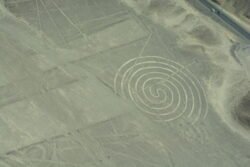 Lines Engraved in The Nazca Desert of Peru - The Spiral