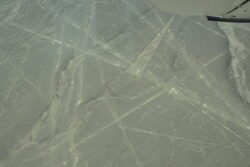 Lines Engraved in The Nazca Desert of Peru - The Parrot and Straight Lines