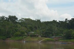 A House Along the Tambopata River in Southeastern Peru