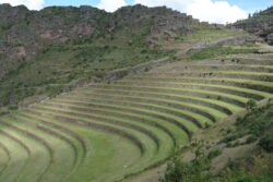 Agricultural Terraces At The Pisaq Archeological Site of Peru