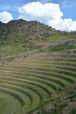 Agricultural Terraces At The Pisaq Archeological Site of Peru