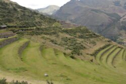 Agricultural Terraces At The Pisaq Archeological Site of Peru