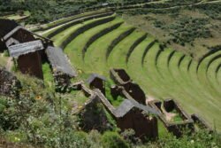 Agricultural Terraces At The Pisaq Archeological Site of Peru