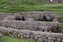 Another view of fountains created from naturally-occuring springs in the Sacred Valley community of Pisaq.
