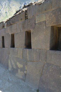 Stone Wall With Display Niches in Ollantaytambo.