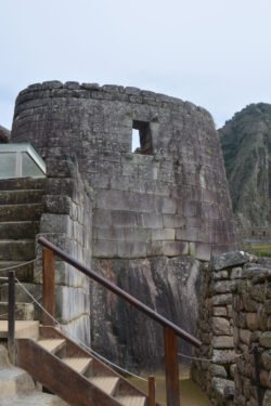A Round Building of Machu Picchu