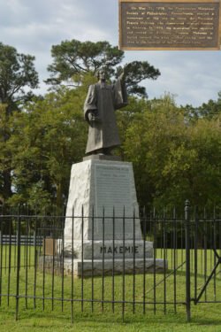 Monument to Reverend Francis Makemie, Pocomoke City, Maryland