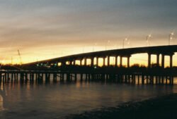 The Pascagoula Bridge At Sunrise
