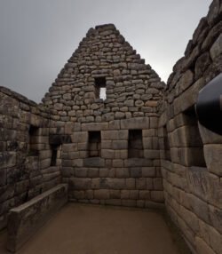 Looking Inside a Building in Machu Picchu