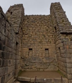 Looking Inside a Building in Machu Picchu