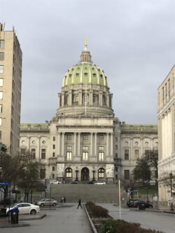 The Capital Building at Harrisburg, Pennsylvania
