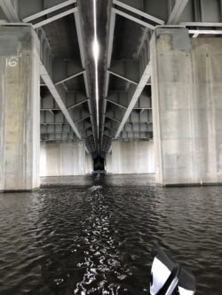 Underside of the Whitney Young Memorial Bridge