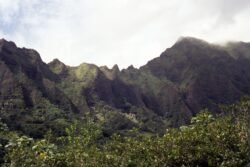 Nu`uanu Pali Cliffs on the Windward Coast of Oahu