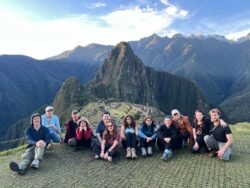 Our Intrepid Incan Trail Group with Machu Picchu in the Background