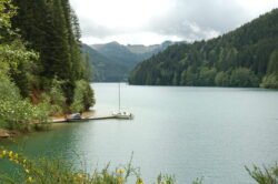 Sailing on Green Lake, Oregon