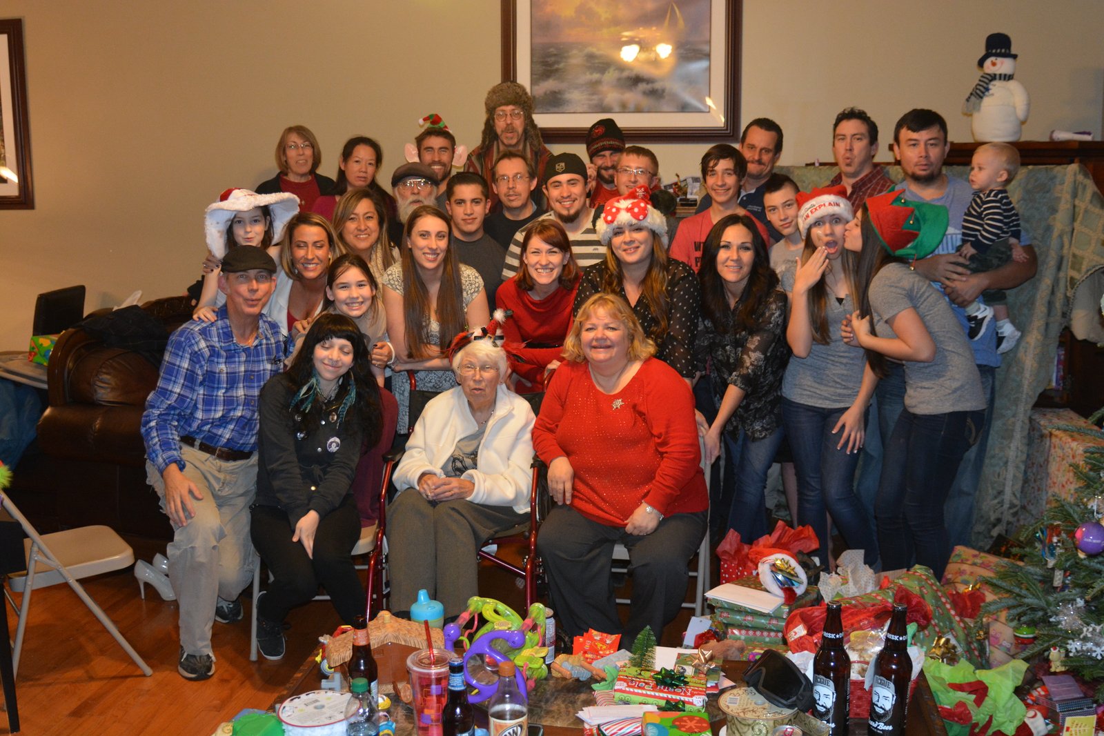 Charest Family at Christmas, 2014